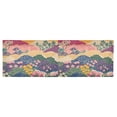 thumbnail image 6 of Yayeee Kitchen Valance Rod Pocket 54" x 18" Living Room Window Curtain, Green Floral Wave, 6 of 6