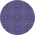 thumbnail image 1 of Ahgly Company Machine Washable Indoor Round Transitional Medium Slate Blue Area Rugs, 5' Round, 1 of 7
