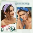 thumbnail image 2 of Unique Bargains 3pcs Bow Knotted Wide Headbands Fashion Hair Accessories for Women Blue Purple Red 2.28" Width, 2 of 7