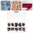 thumbnail image 3 of 150pcs DIY Leathercraft Star Rivets Metal Studs Rivets Decorative Rivets, 3 of 8