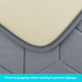 thumbnail image 3 of Bath Mat Rug 3 Piece Set, Large, Small and Contour Bathroom Rug Set, Ultra Soft Non-Slip Memory Foam Bathroom Bath Rugs, Grey Grey 3 Pack, 3 of 7