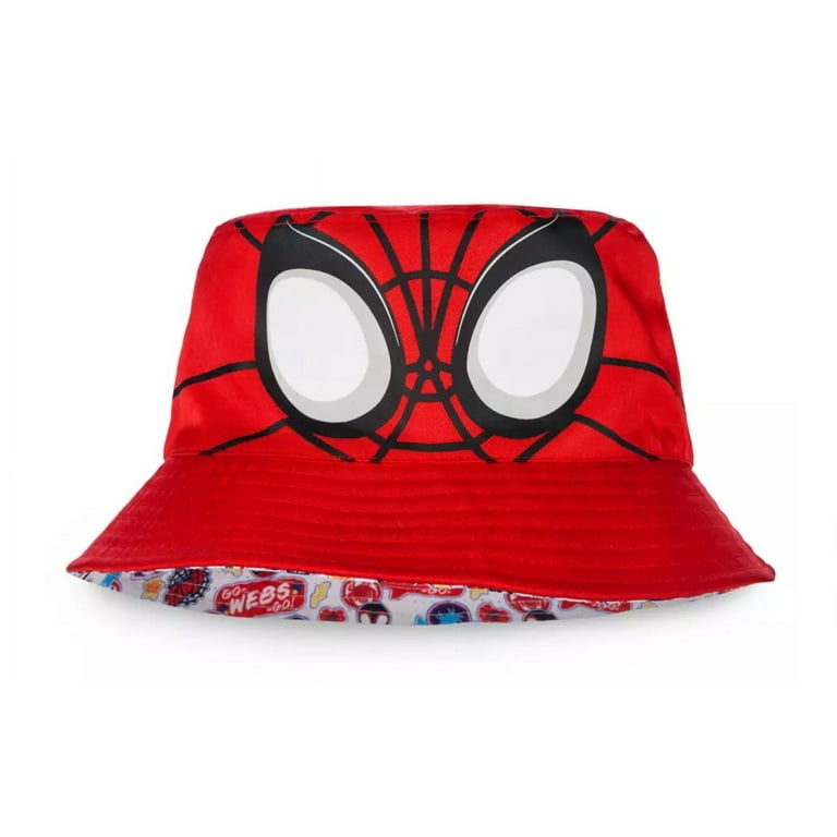 Disney Parks Marvel Spidey Reversible Kids Bucket Hat, Soft Fabric
