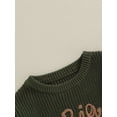 thumbnail image 6 of Elippeo Toddler Autumn Winter Baby Boys Sweater 12M 18M 24M 3Y 4Y 5Y  Letter Embroidery Long Sleeve Pullovers Knitwear Warm Outwear, 6 of 10