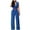 Blue 1, variant on Women's Formal Jumpsuits Fashion Business Overalls Sleeveless Tank V Neck Wide Leg Loose Romper with Belt