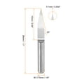 thumbnail image 2 of Uxcell 1/8" Shank 0.1mm Tip 20 Degree Solid Carbide Wood Engraving Bit CNC Router Tool 10 Pack, 2 of 6