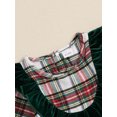 thumbnail image 4 of BagBinshrliy laanoe Toddler Baby Girl Christmas Dress Plaid Velvet Long SleeveA-line Princess Dresses 6M 12M 18M 24M 3T 4T Kids Fall Casual Dress, 4 of 6