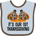thumbnail image 3 of Inktastic Twins First Thanksgiving Turkey Boys or Girls Baby Bib, 3 of 4