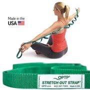 The Original Stretch Out Strap with Exercise Poster, USA Made Top Choice Stretch Out Straps for Physical Therapy, Yoga Stretching Strap or Knee Therapy Strap by OPTP