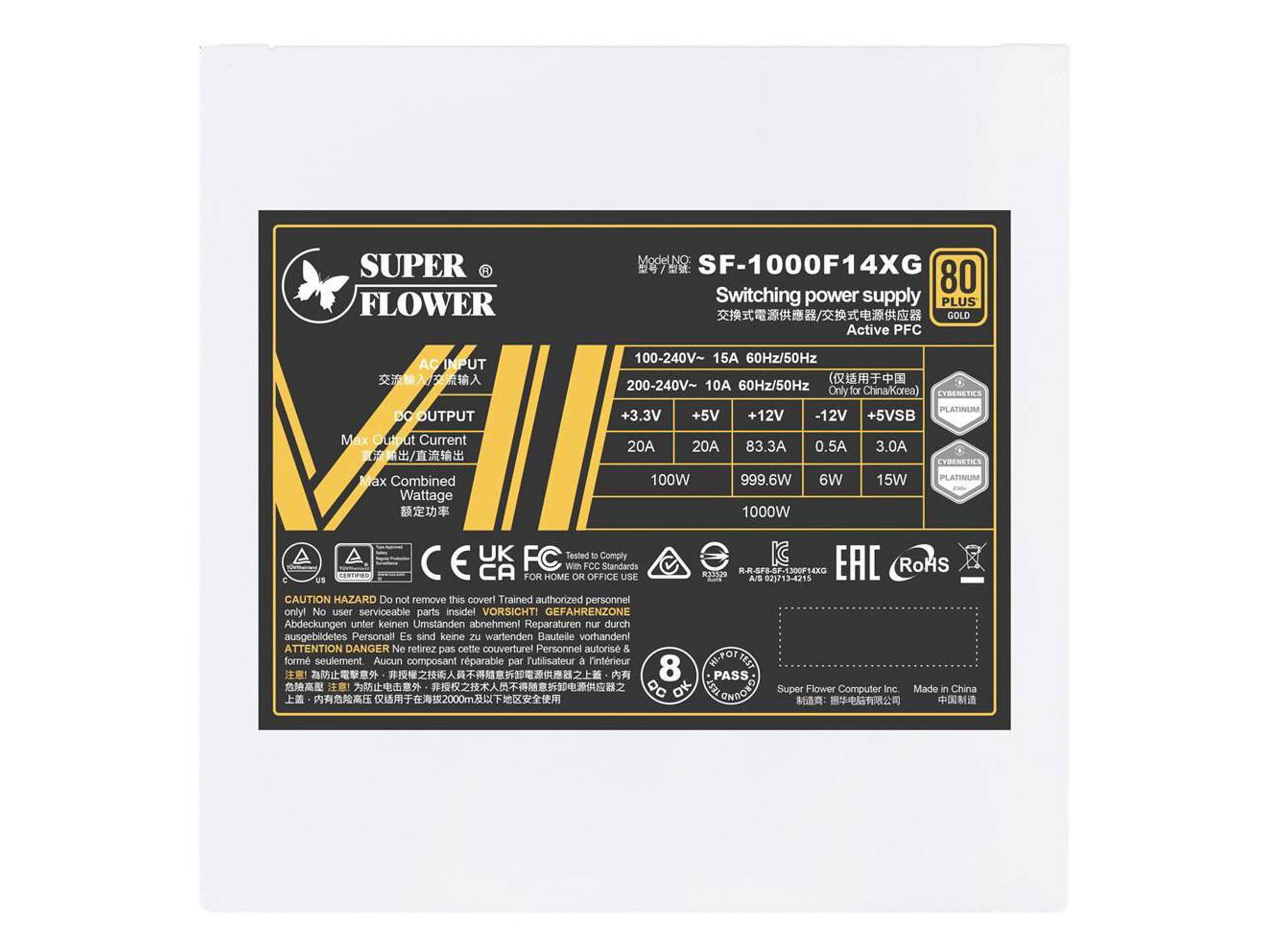 Super Flower SF1000F14XG(WH) Fully Modular Power Supply