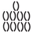 thumbnail image 3 of 10Pcs Graft Eyelashes Silicone Bars Beauty Tools Display Strips Bars (Black), 3 of 9