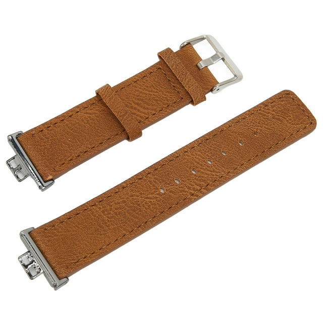 Watch Wristbands, Stylish Perfect Fit Soft Leather Band Flexble Waterproof For Watch FIT Brown