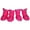 Pink, variant on Pet Life ® Elastic Protective Multi-Usage All-Terrain Rubberized Dog Shoes - Set of 4