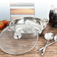 Pan with Divider Doubleflavor Hot Pot Divider Pan Stainless Steel