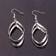 thumbnail image 1 of Sonducket Pendientes trenzados para mujer, pendientes elegantes de hoja hueca, decoración portátil, regalos, joyería para novia, cumpleaños, boda Ropa, zapatos y accesorios Miscelánea Plata Sonducket PS6950-02, 1 of 5