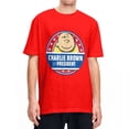 thumbnail image 2 of Camiseta de algodón para hombre y mujer con la frase Peanuts Charlie Brown For President Snoopy, camisetas de manga corta con cuello redondo, idea de regalo, 2 of 4