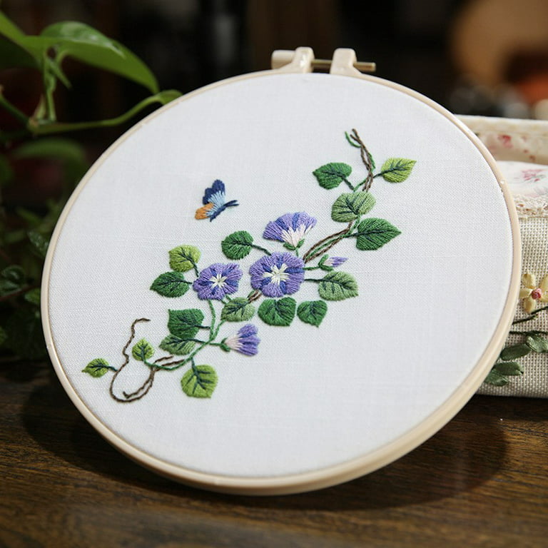 Full Range Of Embroidery Cross Stitch Stamped Embroidery Cloth With Floral  Kit