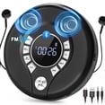 thumbnail image 1 of Greadio Portable Bluetooth CD Player with 2000mAh Rechargeable, Personal CD Player for Car with FM Transmitter/AUX, CD Discman Player with Headphone,, 1 of 9