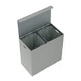 thumbnail image 6 of Lavish Home Two-Sided Fabric Laundry Hamper with Lid and Handles, Gray, 6 of 6