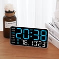 thumbnail image 2 of Yuarrent Reloj de pared Digital LED multifuncional ABS, pantalla de temperatura, alarma de pantalla múltiple de una pantalla Decoración del hogar Estilo 8, 2 of 6
