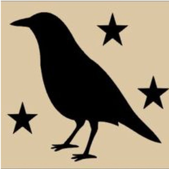 Plantilla de esténcil Primitive Crow de 4 capas