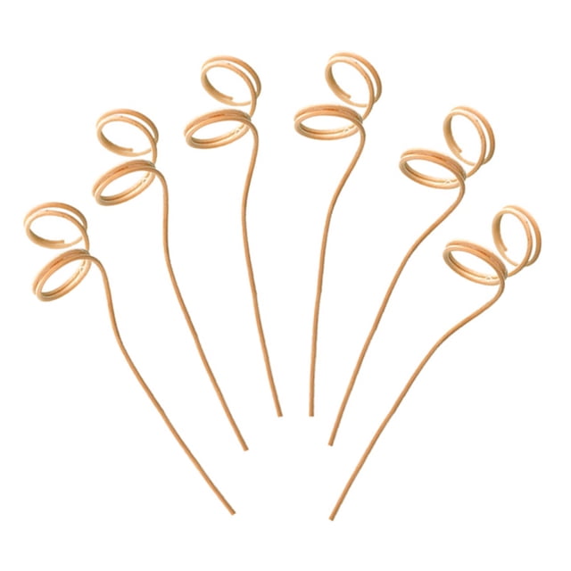 Golden Wavy Reed Diffuser Sticks for Essential Oil Aroma Diffusion Ideal for Indoor Decor and Fragrance Absorption 20 Pieces Large Size