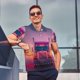 thumbnail image 4 of Balery Sunset Truck Highway Camisa Polo de Hombre con Estampado, de Manga Corta y Tejido Medio, Camisa Tipo Golf Polo-4X-Large, 4 of 6