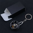 thumbnail image 5 of Rotating Car Wheel Rims Keychain Handmade Zincs Alloy Automotive Tire Key Chain Decoration for Auto Enthusiasts, 5 of 9