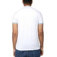 thumbnail image 2 of X RAY Jeans Mens Basic Short Sleeve Tipped Polo, White/Ocean Blue, XL, 2 of 3