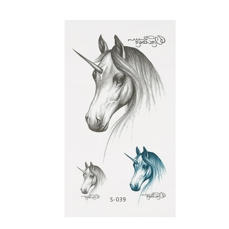 Fashion Waterproof Animal Tattoo Stickers Wolf Spider Owl Cat Horse Fawn Body Art Tattoo (Best Wolf Tattoos Ever)