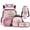 Pink Boba Axolotl, variant on Yspwyqan Pink Boba Axolotl 4Pcs Backpack Set with Lunch Box Pencil Case Water Bottle Bag, 17 Inch Multi-Pocket Lightweight Laptop Backpack for Elementary Middle School Travel