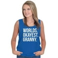 thumbnail image 5 of Worlds Okayest Granny Relative Family Tank Top Tee Shirt Women Brisco Brands L, 5 of 6