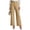 Kahki, variant on Wide Leg Dress Pants for Women, High Waist Stretch Work Slacks with Pockets, XS-2XL