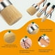 thumbnail image 3 of Paquete de 3 pinceles para pintar con tiza, pinceles para pintar con cera, pinceles para pintar con tiza para madera, pinceles redondos para pintar la decoración del hogar, 3 of 7