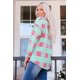 thumbnail image 3 of ABPHQTO Chaqueta extragrande de mujer con estampado de cuadros rosa, 3 of 5