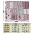 thumbnail image 3 of Reason I Love You For Wife Husband Blanket Gifts For Kids Adults - Lightweight Throw Blanket For Bedroom Living Room Decor Soft Fuzzy Fleece Cozy Plush Bed Couch 80"X60", 3 of 7