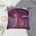 thumbnail image 2 of GOSMITH  Pack of  Throw Pillow Cover Psychedelic Mushrooms Throw Pillowcases Soft Decorative Home Decor Living Room Cushion Cover for Bed Couch Car, 2 of 5