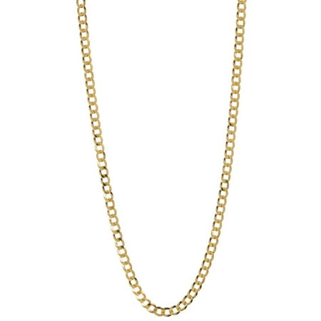 Pori Jewelers 2-Tone 18kt Gold-Plated Sterling Silver 2.75mm Cuban Chain Men's Necklace, 22