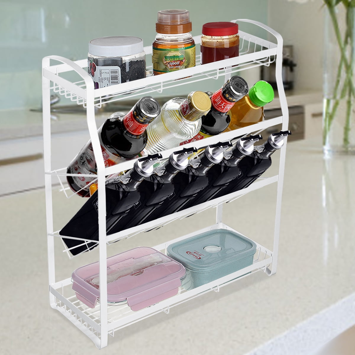 Buy MultiFunctional 4 Tier Spice Rack Tabletop Kitchen