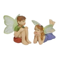 SunniMix Fairy Garden Accessory Boy House Patio Resin Figurine Miniature Fairy
