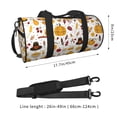 thumbnail image 2 of Balery Thanksgiving Bolsa de Gimnasio para Mujeres y Hombres, Bolsa de Viaje Impermeable, Bolsa de Fin de Semana con Compartimento para Zapatos y Bolsillo Húmedo, 2 of 6
