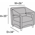 thumbnail image 3 of Covermates Outdoor Chair Cover - Premium Polyester, Weather Resistant, Drawcord Hem, Seating and Chair Covers, 26W x 34D x 35H, Clay, 3 of 8