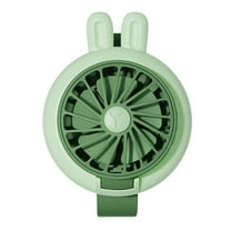 Harlier Personal Fan with Wrist Strap, Battery Operated, USB Rechargeable Fan Portable, LED Lights, 3 Adjustable Speed, Portable Fans for Kids Children Boys Girls Indoor Outdoor (Green)
