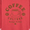 thumbnail image 2 of Instant Message - Coffee Culture No Coffee No Work - Women's Lightweight French Terry Pullover, 2 of 6