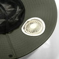 thumbnail image 3 of TYGHBN USB Charging Detachable Solar Charging Fan Embedded Large Brimmed Hat Summer Outdoor Sun Hat Men's Hiking and Fishing Hat (three Fan Version) Floppy Hats Men Tennis Hat Visor for Women Buckets, 3 of 6