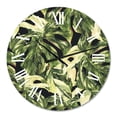 thumbnail image 2 of Designart 'Natural Leaves Exotic On Dark Ii' Tropical Wall Clock, 2 of 5