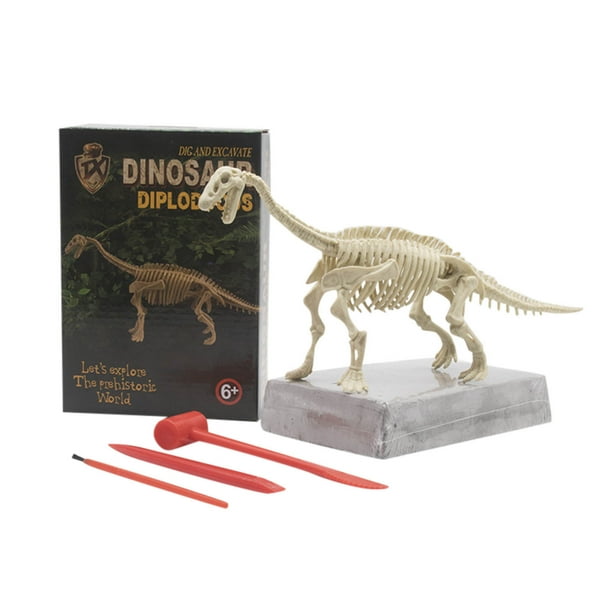 Huiniadese Dinosaur Fossil Digging Game Kit Kids Dinosaur Sandbox