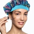 thumbnail image 2 of 2Pcs Elastic Wide Kids Bonnets Sleeping Hats Durable Elastic Sleep Caps Child Bathing Caps, 2 of 6