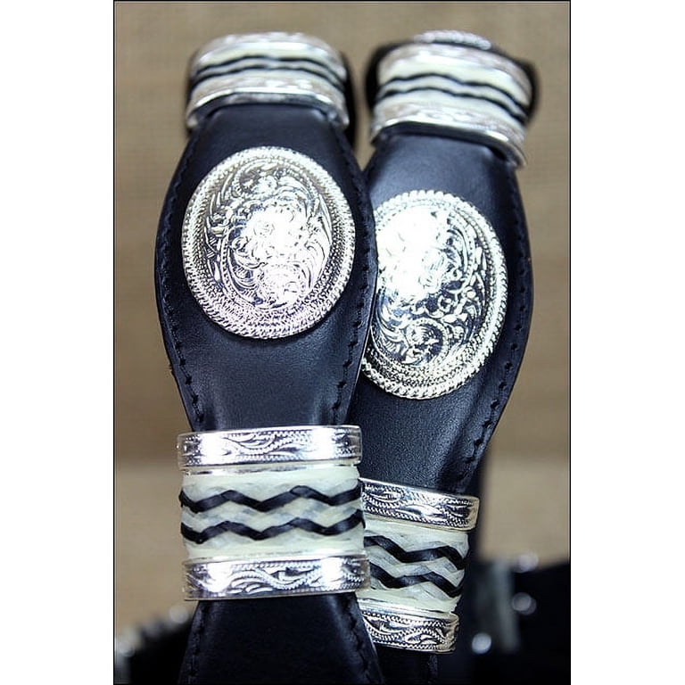 Tony Lama Black Leather Belt with removable Silver Buckle Tony Lama® Men main image 2