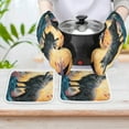 thumbnail image 6 of Colorful Lone Wolf Oven And Pot Holders Sets, Heat Resistant Pads Kitchen Decor for Cooking Baking BBQ Grilling, Christmas Kitchen Gifts, 6 of 6