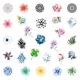thumbnail image 3 of Lote de 50 piezas de pegatinas bonitas y bonitas de flores y plantas,, 3 of 5